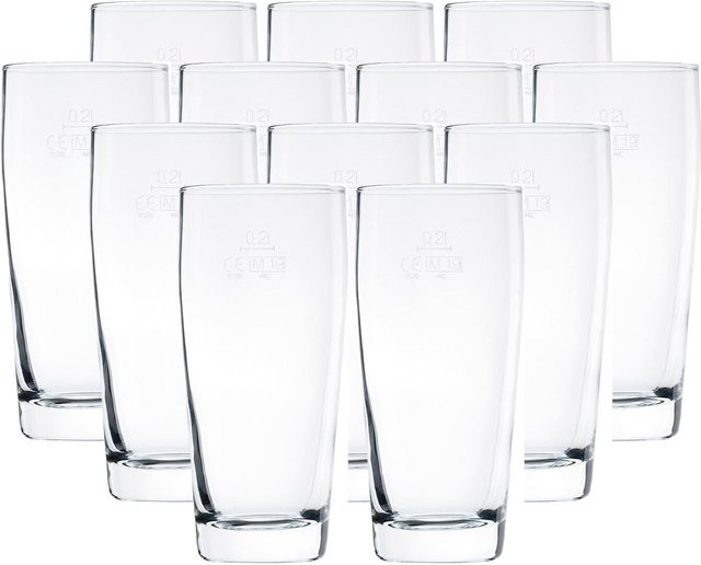 Arcoroc Willi Bierglas Set, 12er Pack, transparent, 0,2 l - Bild 1