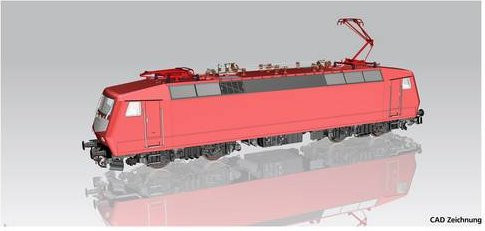 Piko H0 E-Lok BR 120 der DB, 1:87, Metall, Rot - Bild 1