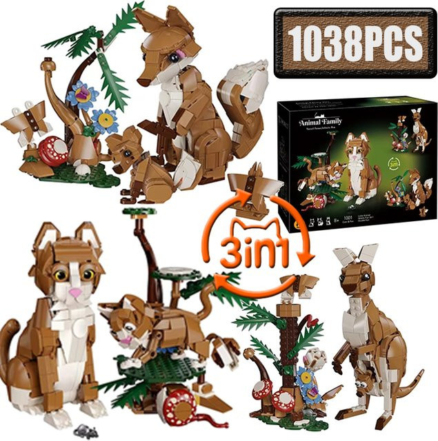 MOC Tierheim-Bauklötzchen-Set, 1.038 Teile, ab 6 Jahren - Bild 1
