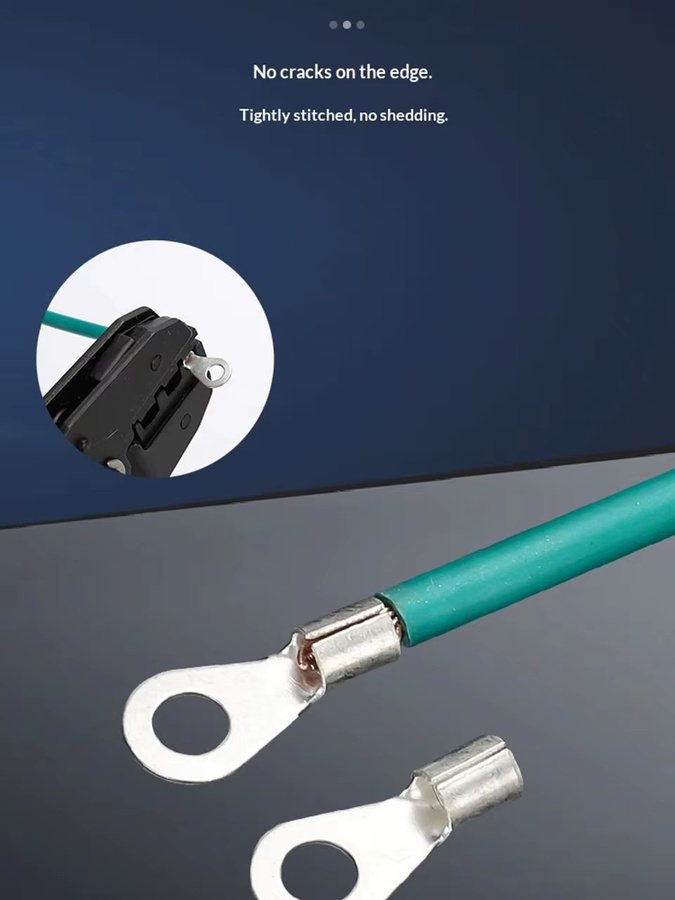 Runde Crimpklemmen O-Lug Drahtverbinder aus Messing, nicht isolierte Anschlussklemmen für OT 1.5 bis 10mm - Bild 3