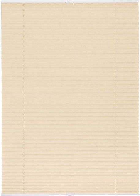 LICHTBLICK Plissee Klemmfix beige, semi-transparent, B: 110 cm, H: 130 cm - Bild 1