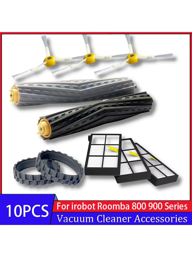 iRobot Roomba 800 und 900 Serie Zubehör Set mit Reifen, Radlaufseitenbürsten und Hauptwalze - Bild 4