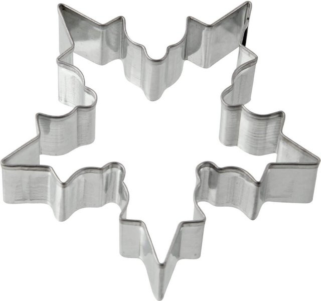 Zenker Ausstecher Schneeflocke aus Edelstahl, Farbe: Silber, B: 7,1 cm, H: 7,5 cm - Bild 1