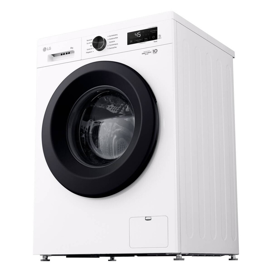 LG Waschmaschine F4WB3085 weiß Frontlader mit 8 kg Kapazität, B/H/T: 60 x 85 x 55 cm, mit WiFi und App-Steuerung - Bild 2