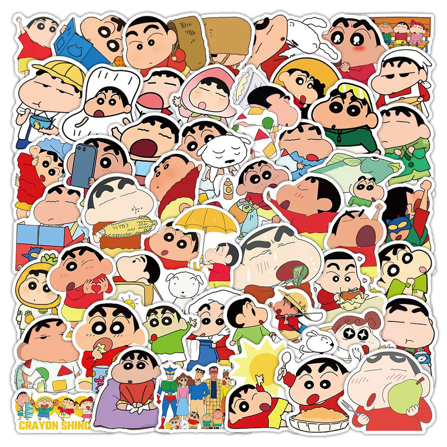 Keeppley Crayon Shin-chan Aufkleber, 53-teiliges Set, bunt - Bild 2