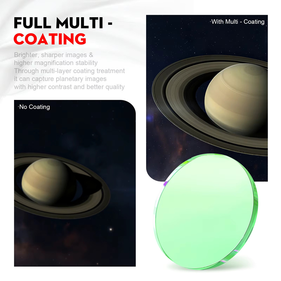 Datyson Okulare Set 25 mm und 10 mm FMC in Silber für astronomische Teleskope - Bild 3