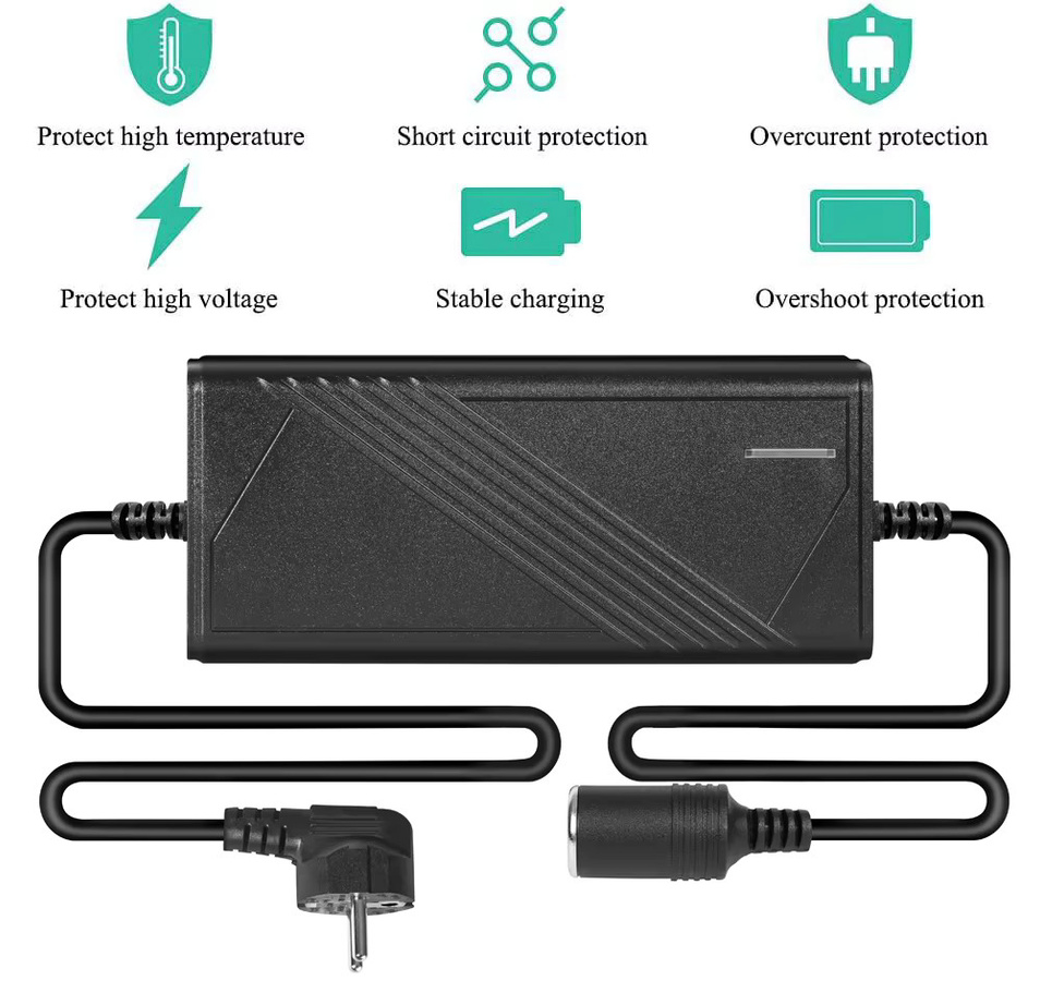 YASOKRO AC zu DC Konverter 110 V/220 V zu 12 V 20 A 240 W mit Zigarettenanzünder Stecker in Schwarz für Auto Kühlschrank und Inflator - Bild 3