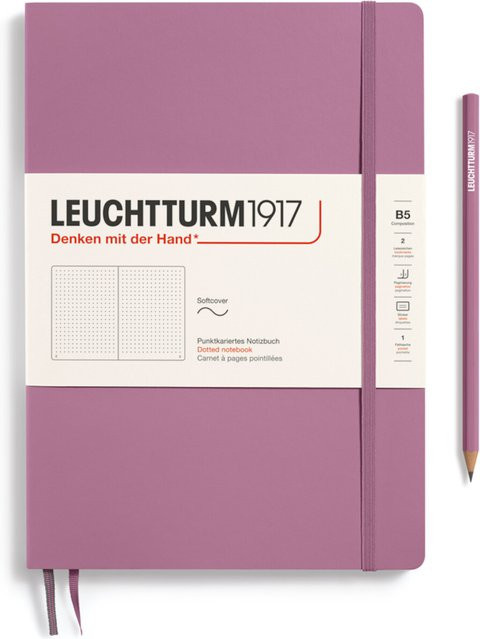 LEUCHTTURM1917 Notizbuch Composition dotted Softcover B5 in Dusty Rose - Bild 1