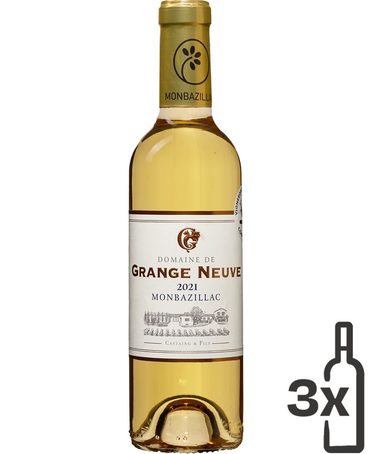 Domaine de Grange Neuve Monbazillac Dessertwein, Frankreich, süß, Muscadelle/Sauvignon Blanc/Sémillon, 0,375 l - Bild 2