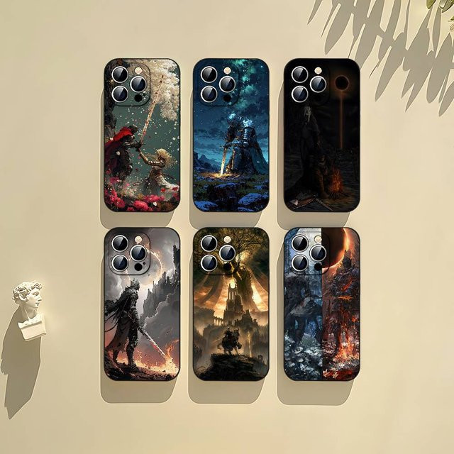 Game D-Dark S-Souls Handyhülle in Schwarz passend für iPhone 17, 16, 15, 14, 13, 11 Pro Max, Plus, X, Xr, Xs Max und 13 Mini - Bild 1