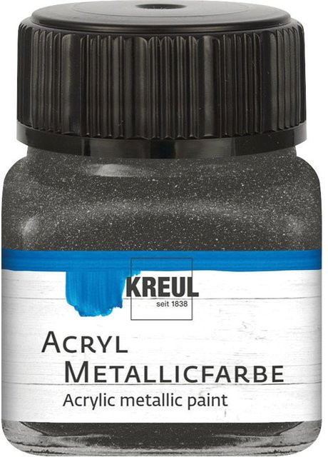 KREUL Acryl Metallicfarbe Anthrazit 20 ml - Bild 1