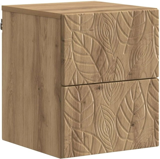 vidaXL Wandmontierter Nachttisch Artisan-Eiche in Braun, B/T/H: 34,5 x 33 x 40 cm - Bild 1