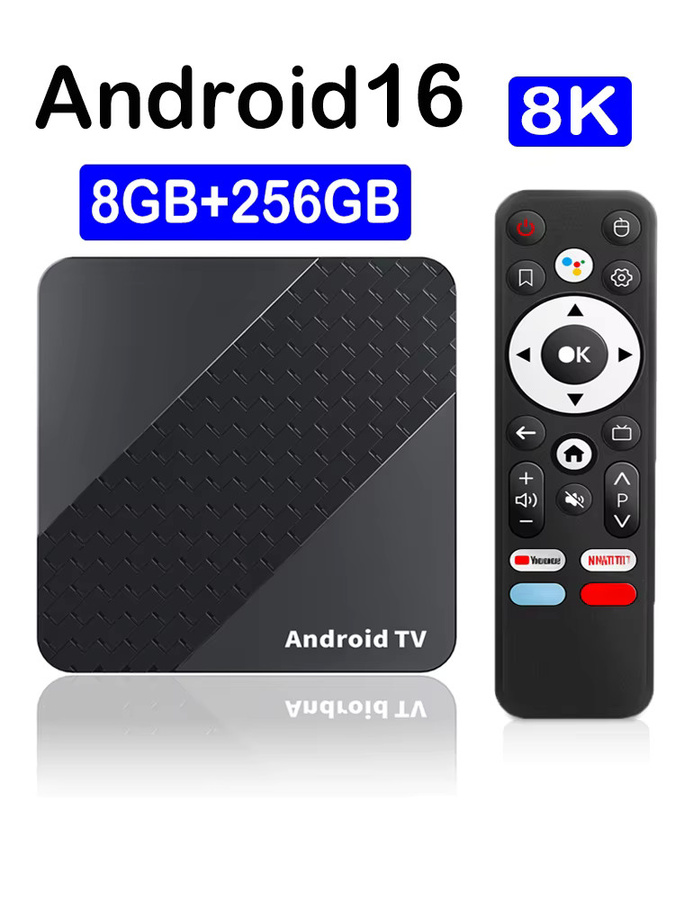 Smart Android 16 TV-Box X10 mit RK3518, Dual Wifi 5G/Wifi6, Google Assistant, Netflix und 8K Unterstützung in Schwarz - Bild 5