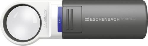 Eschenbach Handlupe 4x, mit LED-Beleuchtung, weiß - Bild 1