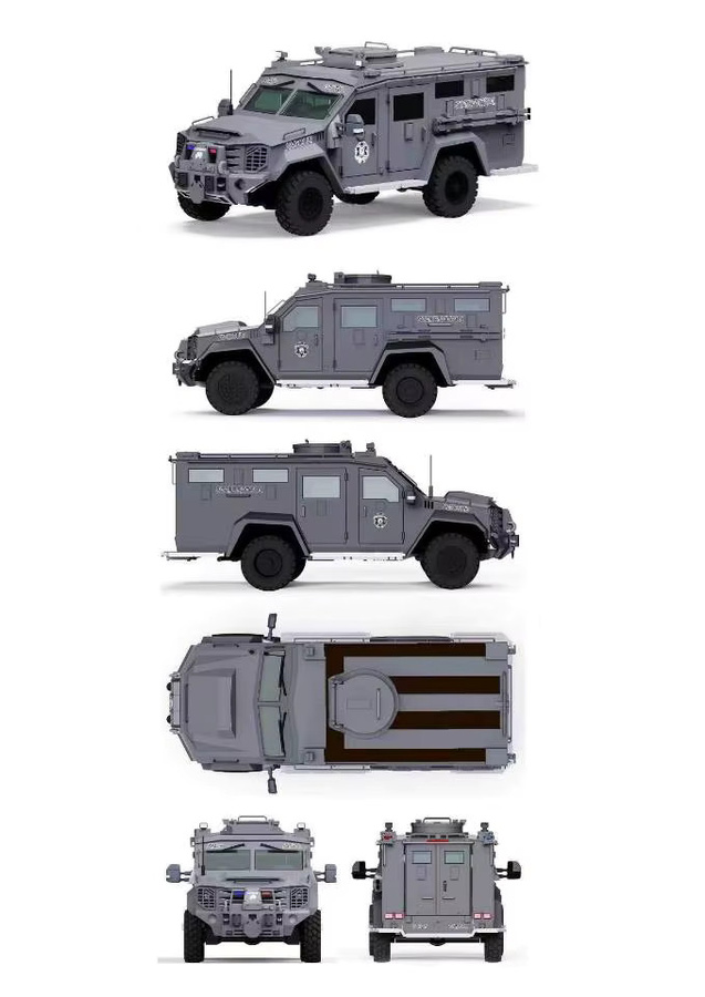 TSM MODEL Mini Visuai Art Bearcat G3 NewYork /STATEPATROL, Druckguss-Modellauto, 1:64, Metall, Grau - Bild 2