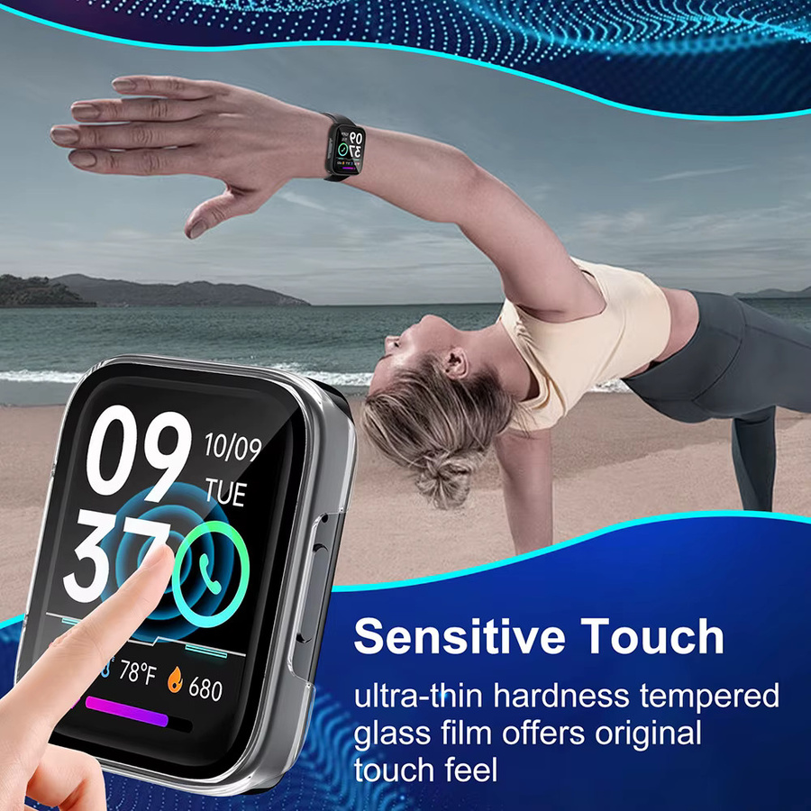 skg Displayschutz Hülle für v9 pro Smartwatch, Schwarz, Silikon - Bild 4