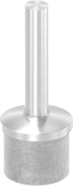 FeNau Handlaufstütze aus einem Stück aus Edelstahl in Silber, Durchmesser: 42,4 mm, Wandstärke: 2,0 mm - Bild 1