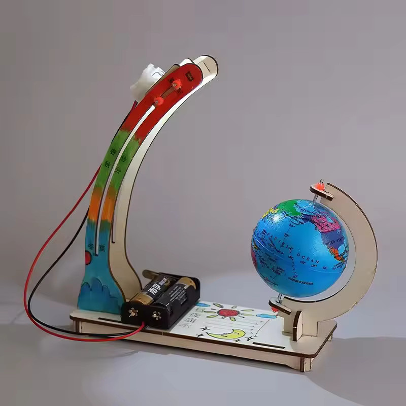 Meade DIY Erdmodell mit Tag-Nacht-Zyklus, Wissenschafts-Set, Holzspielzeug - Bild 3