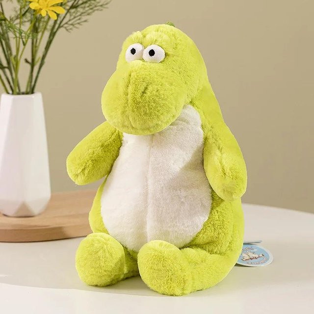 Kidsly Faule Dinosaurier Puppe, Plüschtier, Grün, 45cm - Bild 1