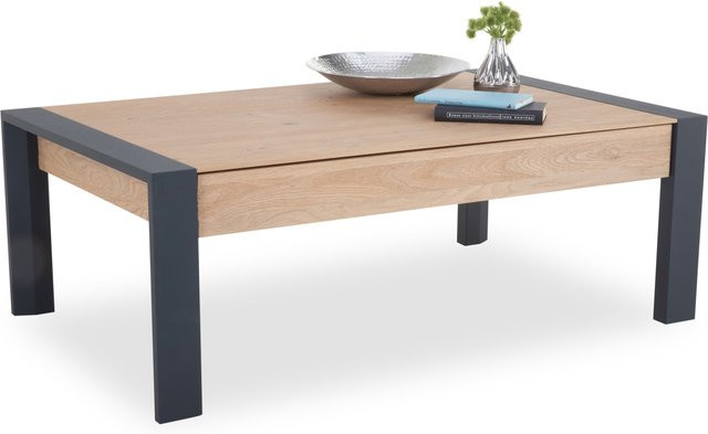 Couchtisch hartmann ANEA aus Massivholz in Kerneiche Natur, rechteckig, B: 75,0 cm, T: 44,0 cm, H: 19,0 cm - Bild 1