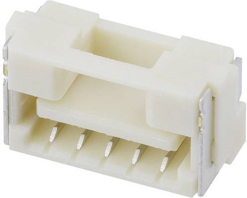 Molex Einbau-Stiftleiste Standard in Weiß mit 5 Polstellen und 1,25 mm Rastermaß - Bild 1