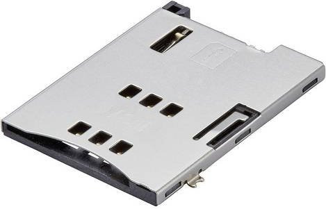 Molex SIM-Karten-Slot mit 6 Polen und 2,54 mm Rastermaß in Silber (475530001) - Bild 1