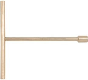 KS Tools BRONZEplus 6-kant-Steckschlüssel mit festem Quergriff aus Aluminium-Bronze in Gold, Breite: 7,0 cm - Bild 1