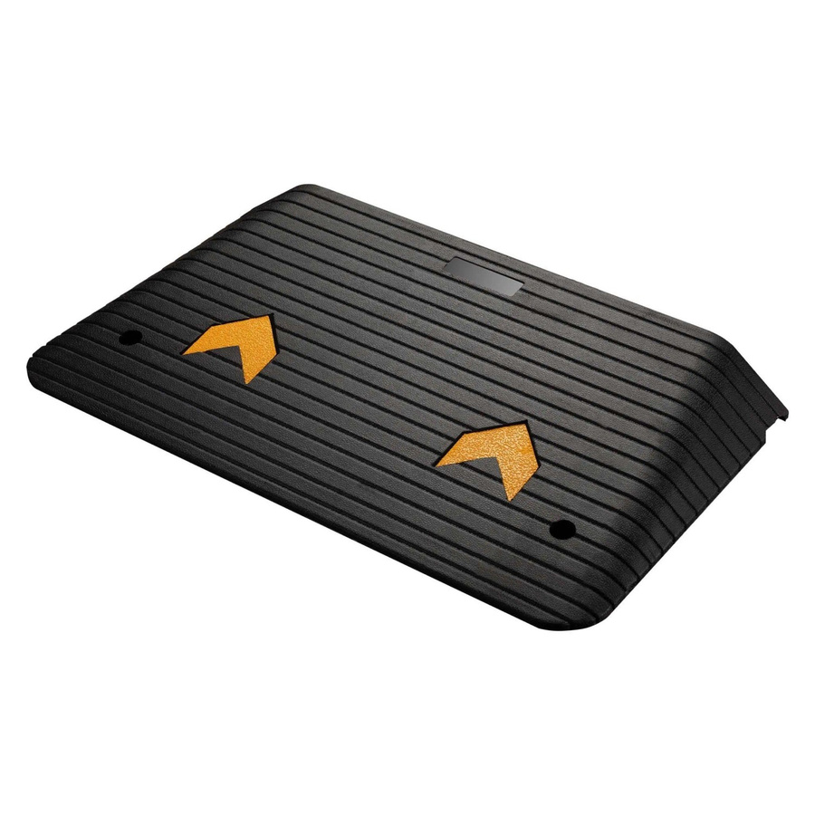 Wiltec Schwellenrampe aus Gummi in Schwarz und Gelb, B/T/H: 90,2 x 53,3 x 8,9 cm - Bild 2