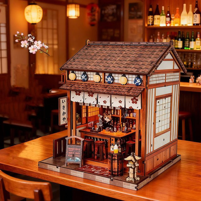 Tinamic Sakura Tavern, 3D-Puzzle, Holz, Fantasy - Bild 1
