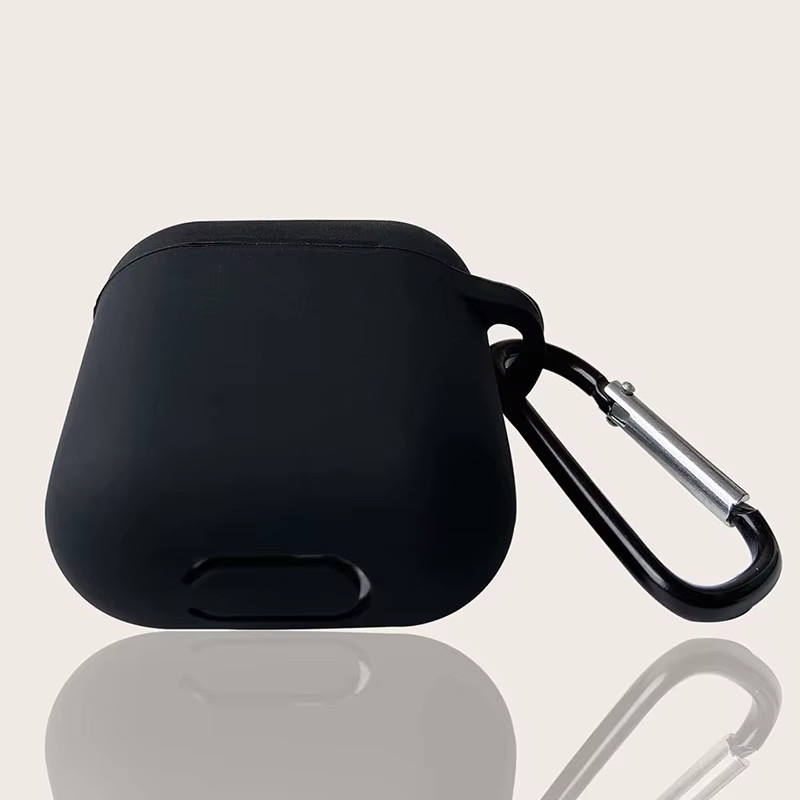 Weiche Silikonhülle für Apple AirPods 1. und 2. Generation in Schwarz und Lila - Bild 2