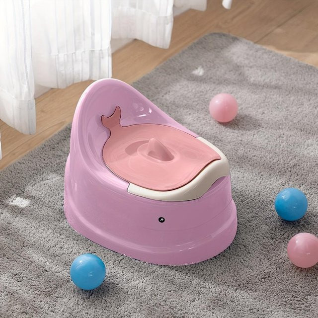 BeautifullifeA Wal-Töpfchen aus Kunststoff mit Wal-Motiv für Kinder in Pink und Multicolour - Bild 1