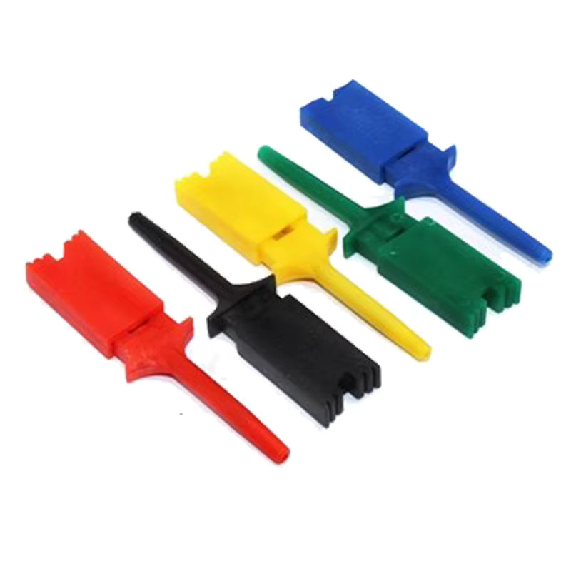 Si Tai&SH Testklemmen-Set mit 5 hocheffizienten Testhaken-Clips und Sonden, Höhe: 200 mm, Farben: Gelb, Rot, Grün und Mehrfarbig - Bild 2