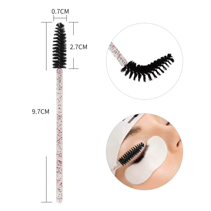 myaokue-up Einweg Wimpernbürsten und Augenbrauenkamm, 50 Stück, Unisex - Bild 1