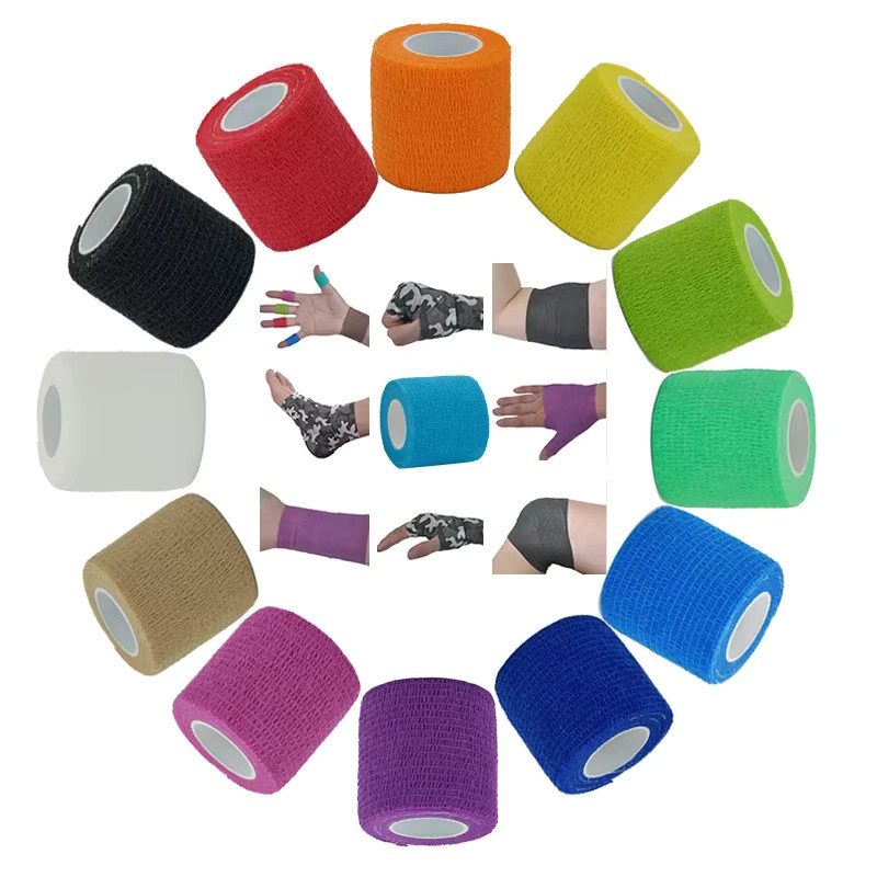 Elastische selbstklebende Vliesbandage als kohäsive Bandage für Sportbefestigung an Finger, Handgelenk und Bein, 1 Rolle, Länge: 4,6 m - Bild 3
