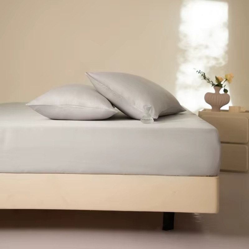 EGW Spannbettlaken aus Bambus Lyocell in Grau, B/T: 180 x 200 cm - Bild 2