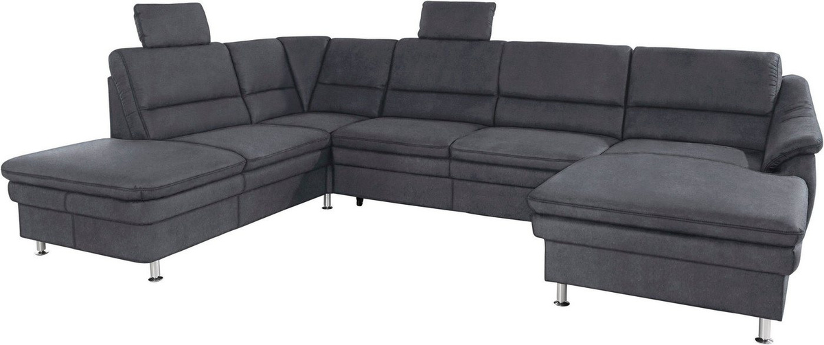 sit&more Wohnlandschaft Cardoso in U-Form mit 2 Kopfstützen und Federkern, Breite: 324 cm - Bild 1