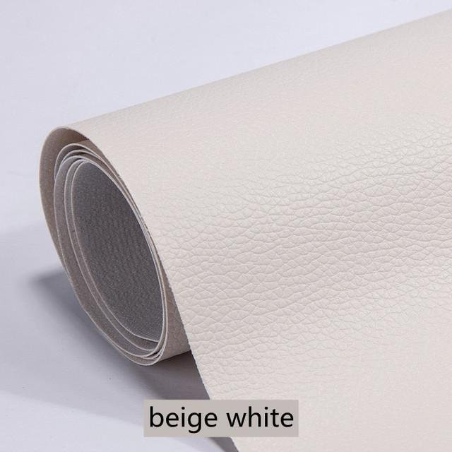 Selbstklebende Reparaturflicken aus PU-Leder von Elberta in Beige, 50 x 70 cm - Bild 1