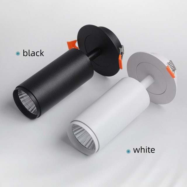 Dimmbares DUTRIEUX LED COB Einbaustrahler Bull's Eye Spotlight in Weiß mit 360 Grad Drehbarkeit und Warmweiß Licht - Bild 1