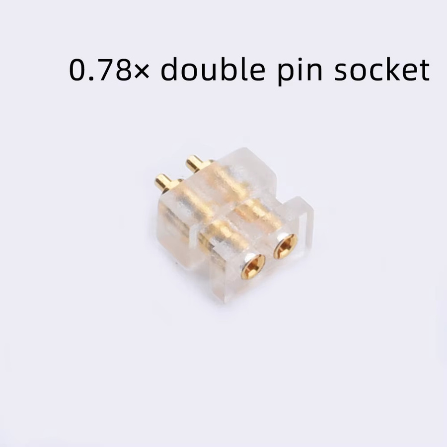 FDBOY 2pin Buchse Weiblich 0,78mm DIY Custom Kopfhörer Kabel Zubehör Stecker Transparent - Bild 2