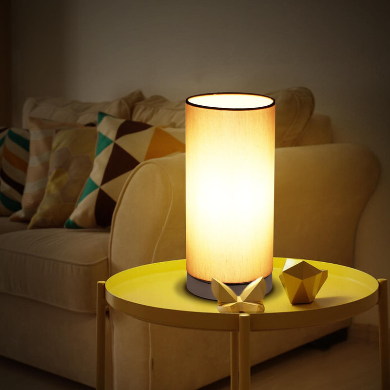 Moderne TOMTOP JMS Tischleuchte in Grau mit Touch-Steuerung, dimmbar und inklusive LED-Leuchtmittel für Wohnzimmer, Schlafzimmer und Büro - Bild 6