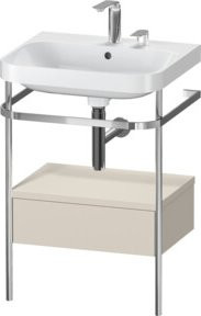 Duravit Möbelwaschtisch-Kombi Happy D.2 Plus mit 2 HL und 1 Ladung, B/T: 57,5 x 49 cm - Bild 1