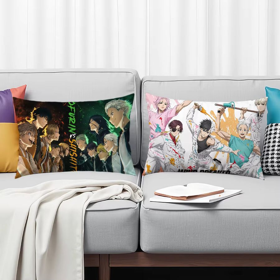 Sanrio Anime Comic W-Windbreaker 2 Kissenbezug für Sofa und Wohnzimmer - Bild 2