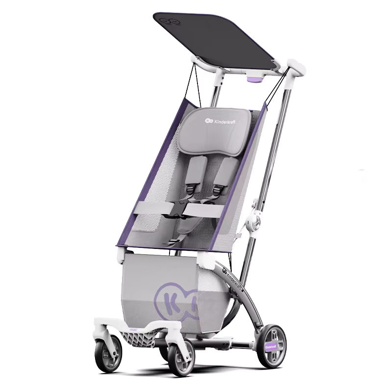 Warm House Buggy faltbarer leichter Kinderwagen in Lila - Bild 3