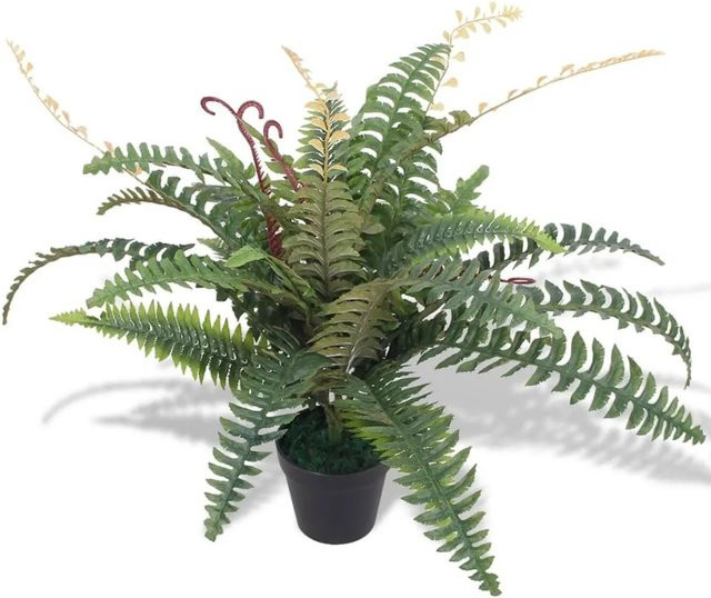 furnicato Künstliche Farnpflanze in Grün mit Topf, Höhe: 60 cm - Bild 1