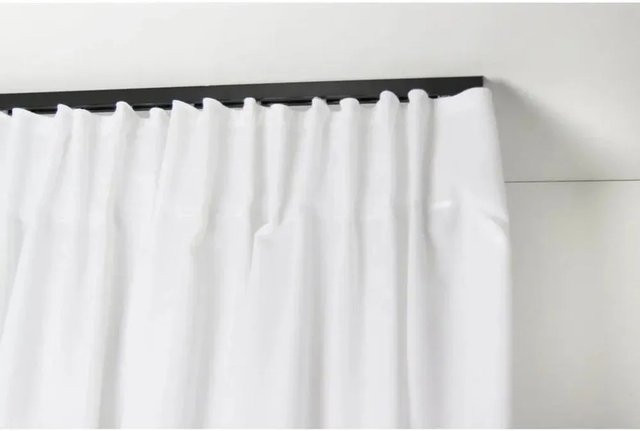 Deco-Raum Gardinenschiene Square nach Maß, gerade, Deckenmontage, Schwarz, Länge: 110 cm - Bild 1