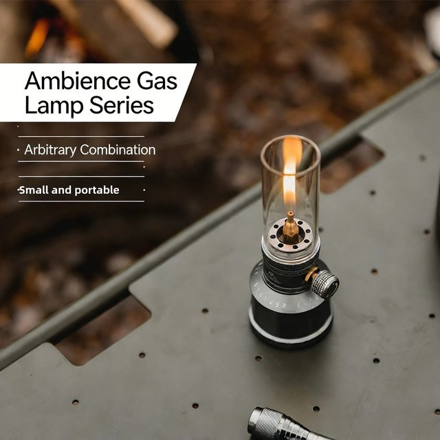 MOUNTAINHIKER Outdoor Gaslicht-Set Retro Dekorative Camping-Gaslampe für Picknick und Stimmungsbeleuchtung - Bild 1