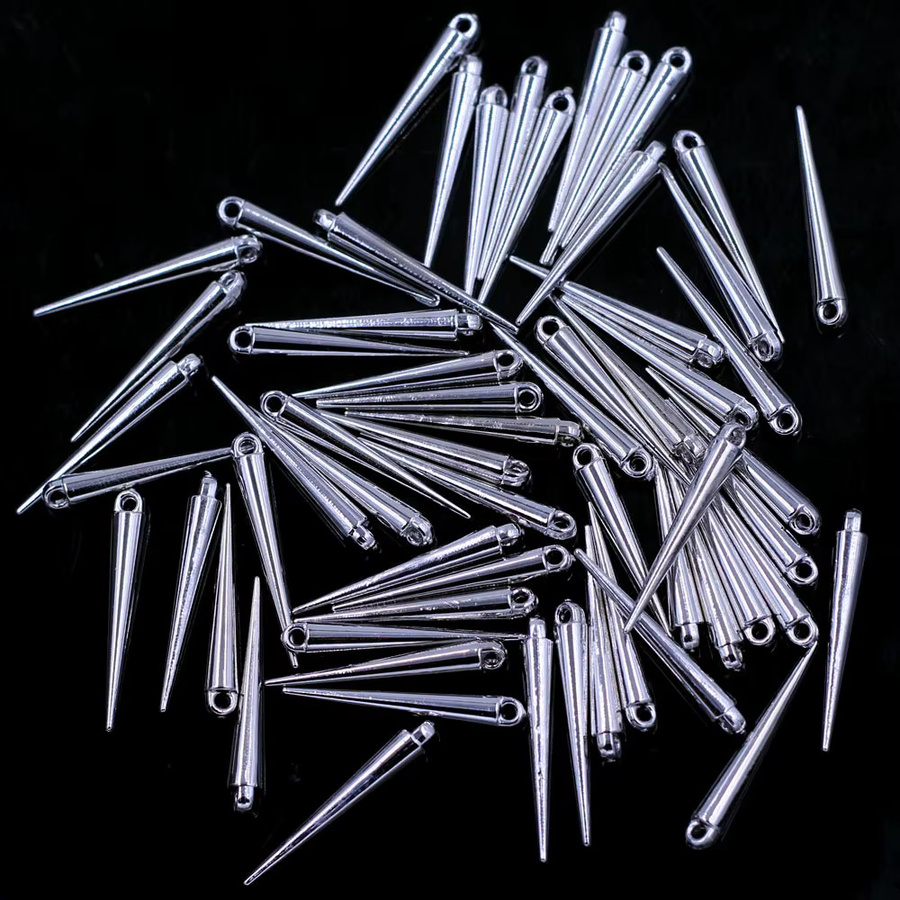 ShengCong Ohrstecker Acryl, Silber, Unisex, 34x5mm - Bild 4