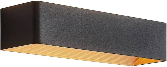 Arcchio LED Wandleuchte Modern Schwarz aus Aluminium mit Up-Down Lichteffekt - Bild 1