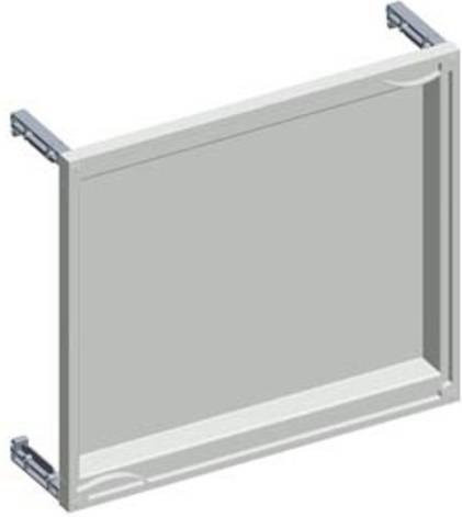 Siemens ALPHA 400/630 DIN Leerfeldabdeckungs-Einbausatz mit Stützer in Grau - Bild 1
