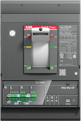 ABB XT5N 400 EKIP DIP Leistungsschalter in Grau mit Einstellbereich 250 - 2500A und max. Schaltspannung 240 V/AC, 600 V/AC - Bild 1